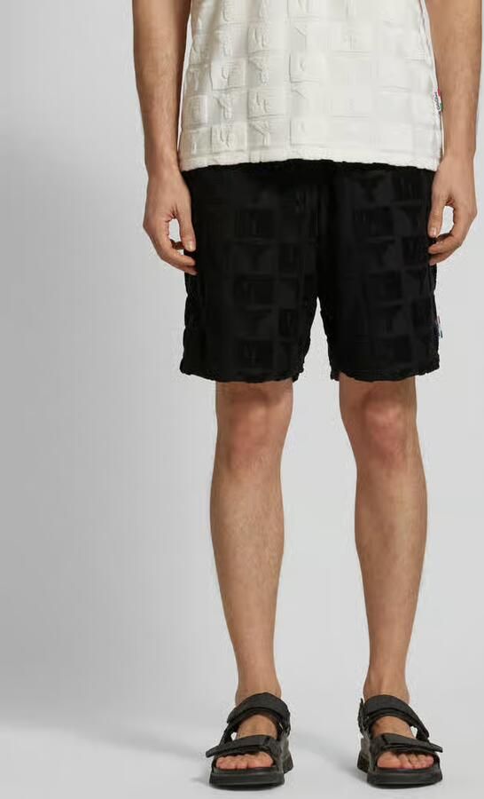 Carlo colucci Regular fit sweatshorts met structuurmotief model 'BEACHWEAR' - Foto 2