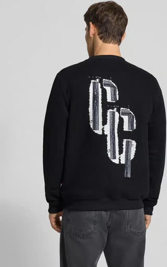 Carlo colucci Sweatshirt met labeldetail