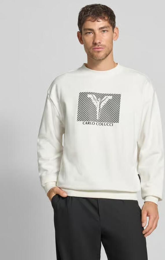 Carlo colucci Sweatshirt met ronde hals - Foto 2