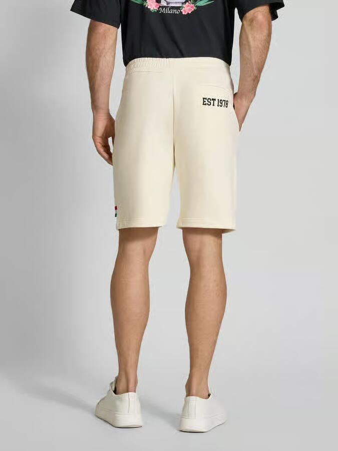 Carlo colucci Sweatshorts met labelprint