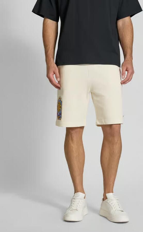 Carlo colucci Sweatshorts met labelprint - Foto 2