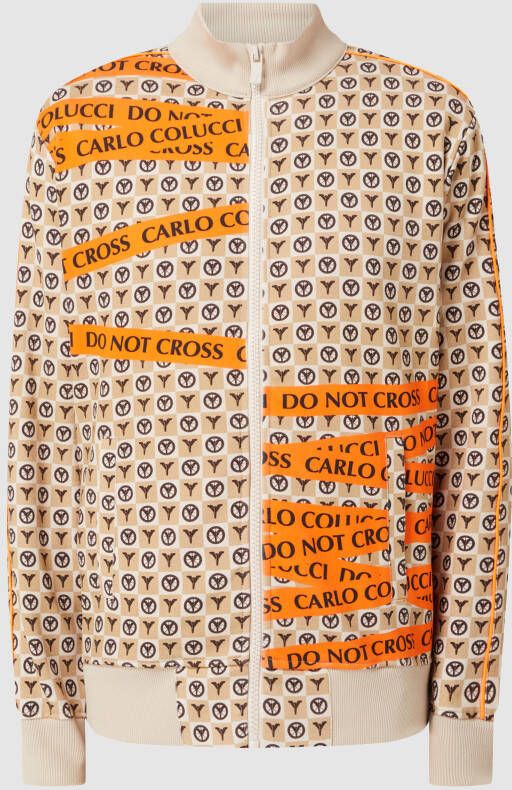 Carlo colucci Sweatjack met logomotief