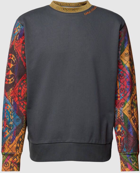 Carlo colucci Sweatshirt in two-tone-stijl
