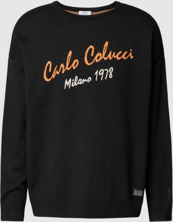 Carlo colucci Sweatshirt met logostitching