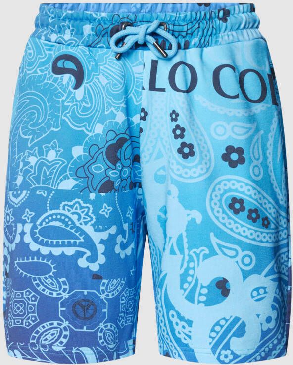 Carlo colucci Sweatshort met all-over motief