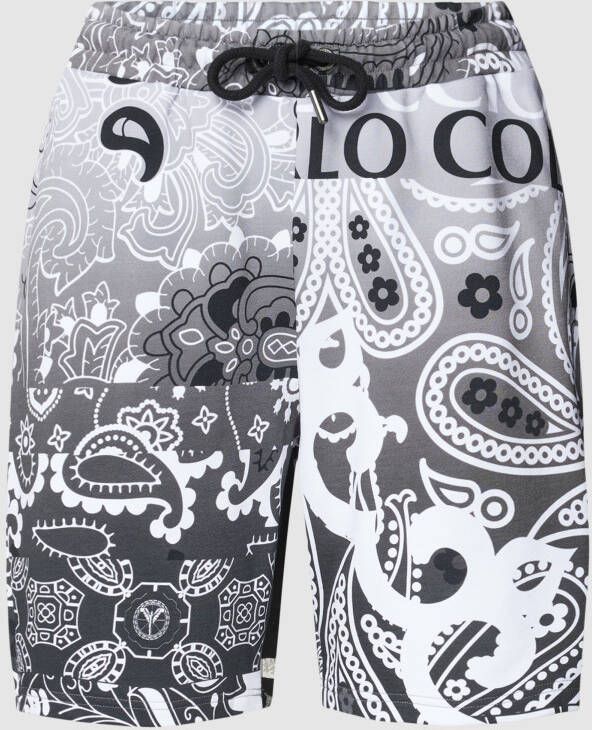 Carlo colucci Sweatshort met all-over motief