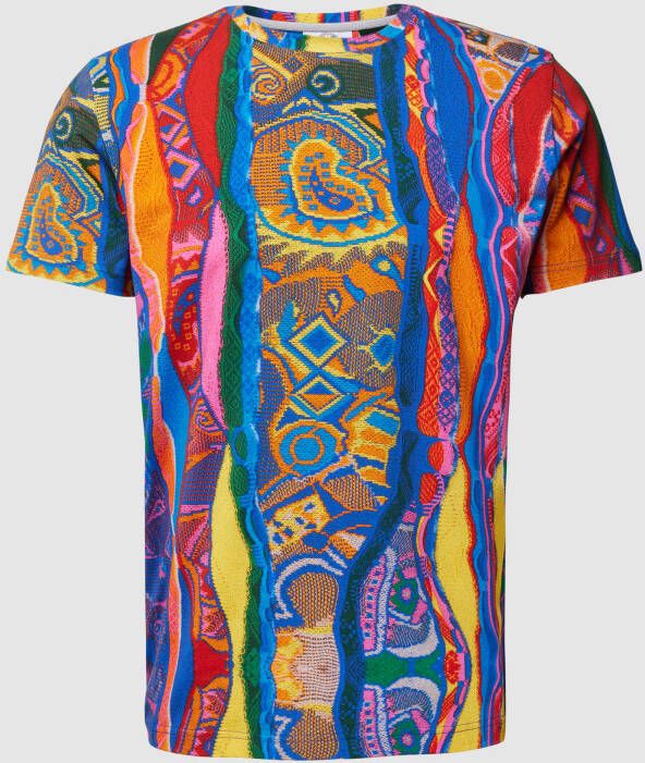Carlo colucci T-shirt met all-over motief