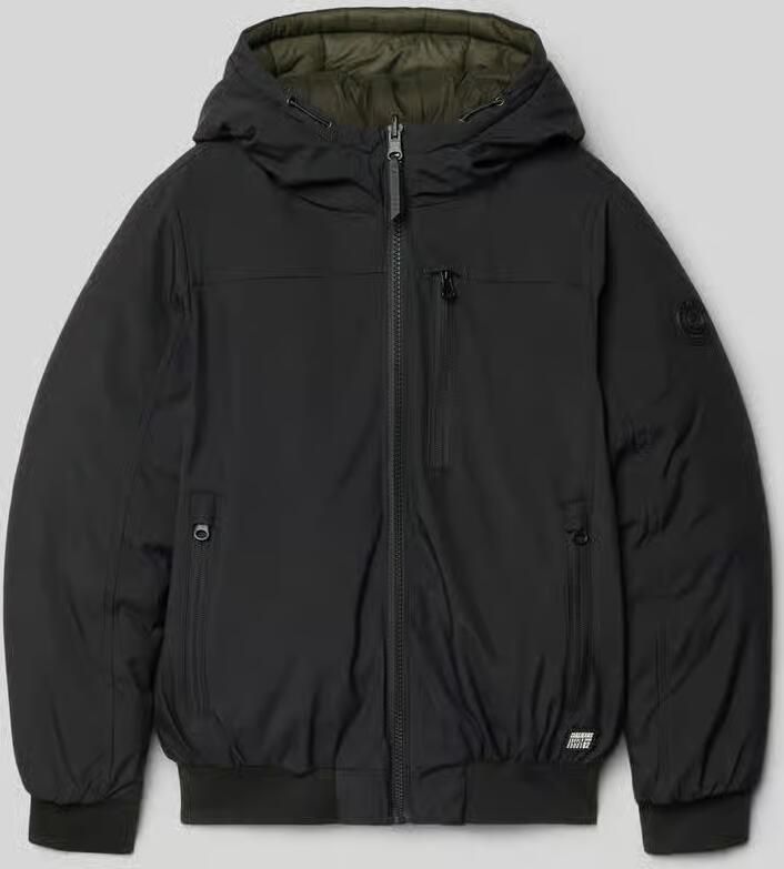 Cars Jeans Bomberjack met capuchon en labelpatches model 'JETHRO' - Foto 2