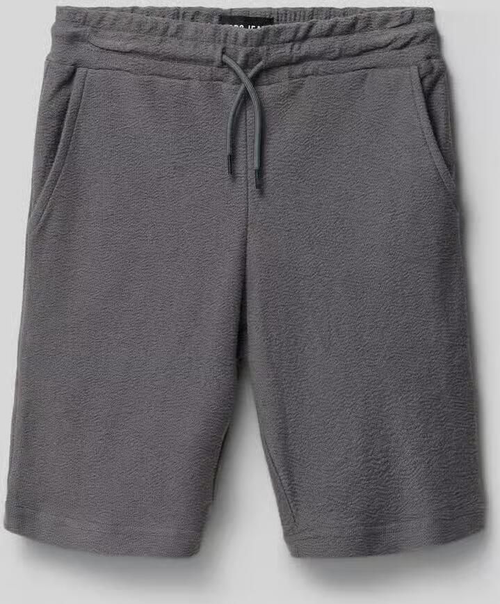 Cars regular waist sweatshort antraciet met textuur - Foto 4