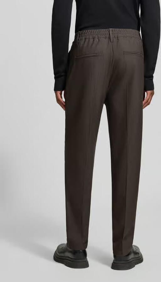 Casual friday broek met elastische band en persplooien model 'MARC 2.0' - Foto 4