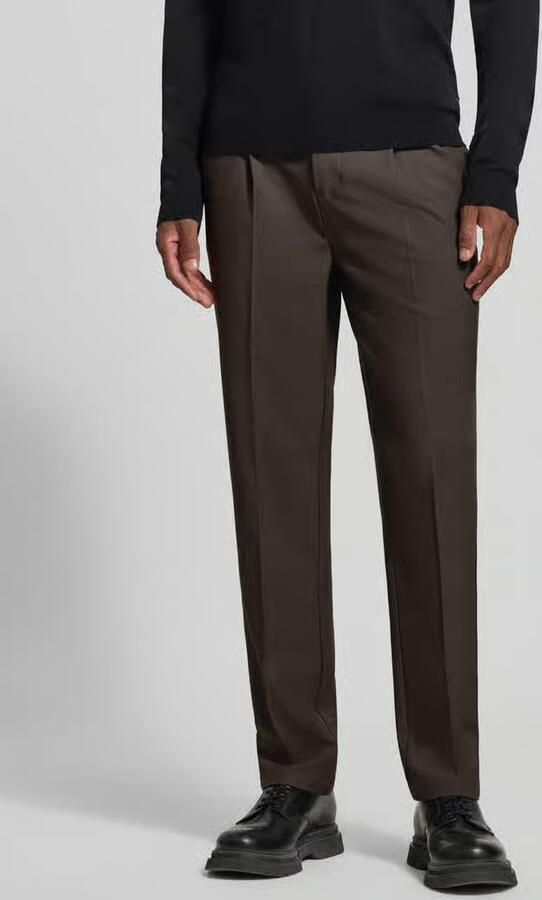 Casual friday broek met elastische band en persplooien model 'MARC 2.0' - Foto 3
