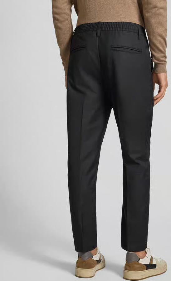 Casual friday Broek met elastische band en persplooien model 'MARC' - Foto 3