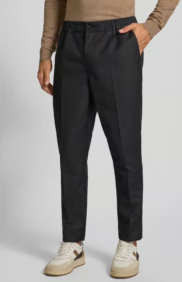 Casual friday Broek met elastische band en persplooien model 'MARC' - Foto 2