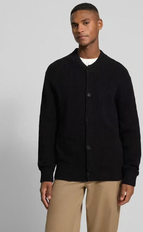 Casual friday Cardigan met opstaande kraag en knoopsluiting model 'RODHE' - Foto 2