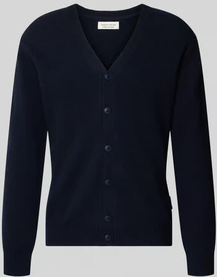 Casual friday Gebreid jack met knoopsluiting model 'KARL' - Foto 2