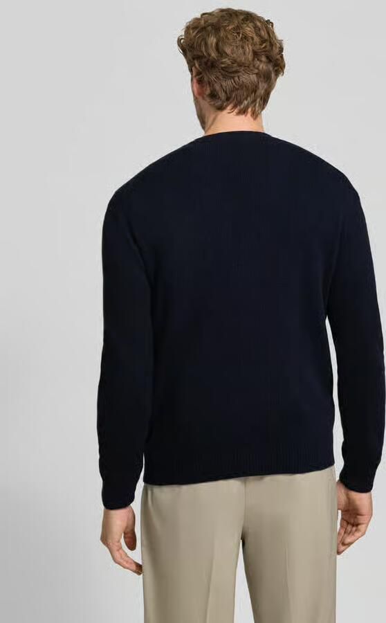 Casual friday Gebreid jack met knoopsluiting model 'KARL' - Foto 4