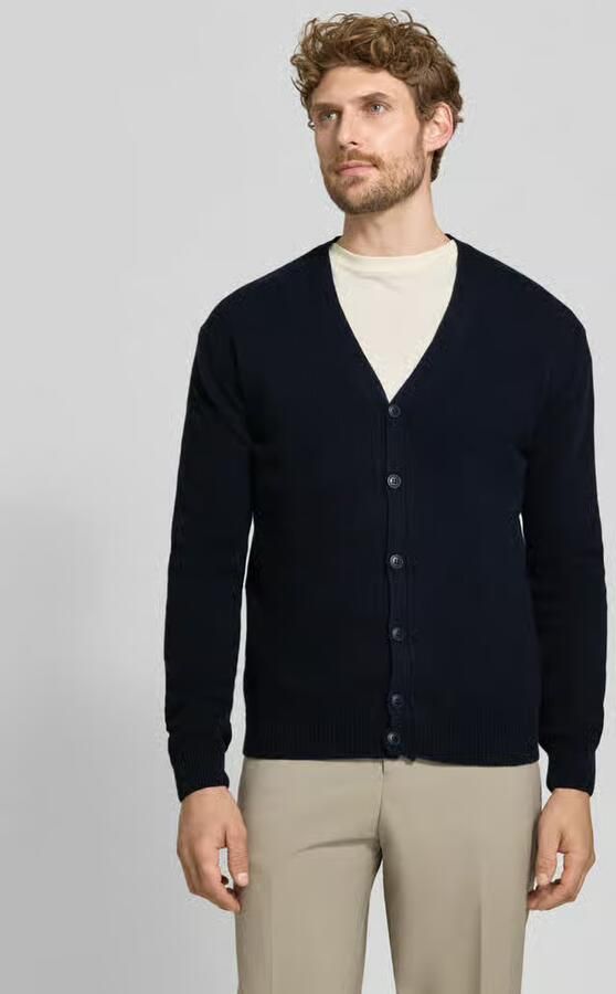 Casual friday Gebreid jack met knoopsluiting model 'KARL' - Foto 5