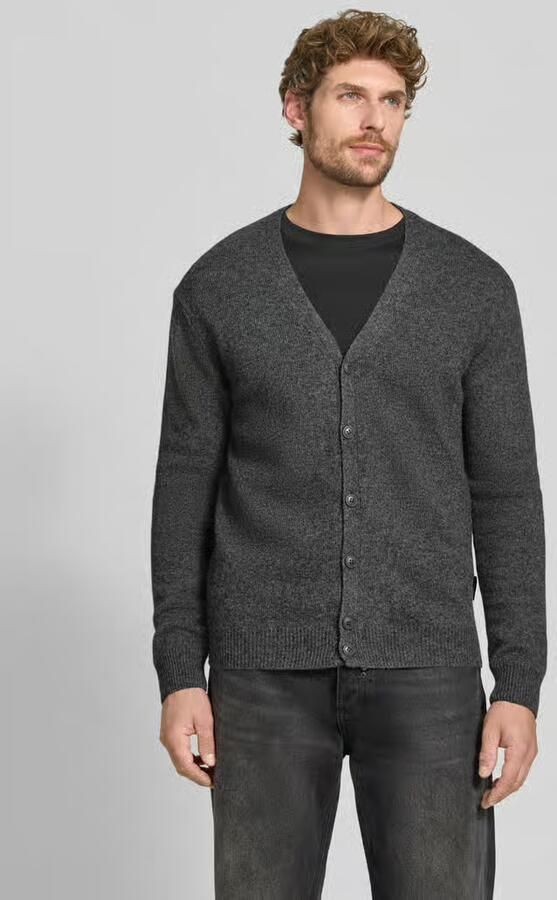 Casual friday Gebreid jack met knoopsluiting model 'KARL' - Foto 3