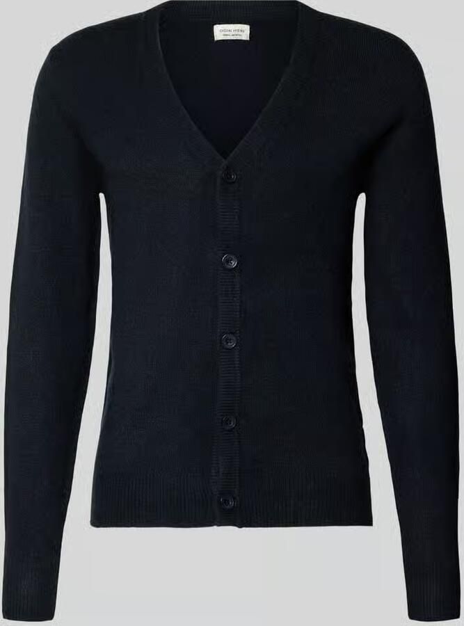Casual friday Slim fit gebreid jack met V-hals model 'Heine' - Foto 2
