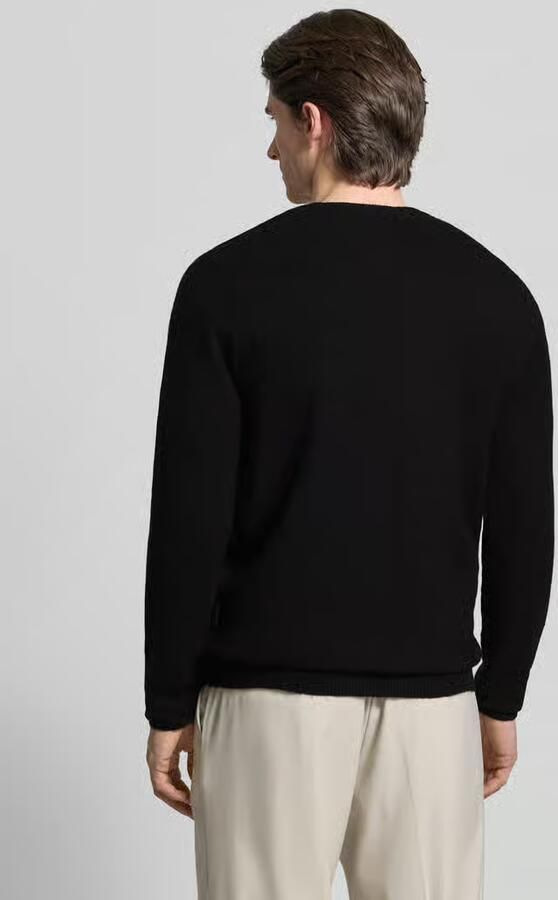 Casual friday Slim fit gebreid jack met V-hals model 'Heine' - Foto 4