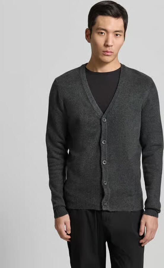 Casual friday Gebreid jack met knoopsluiting model 'HEINE' - Foto 3
