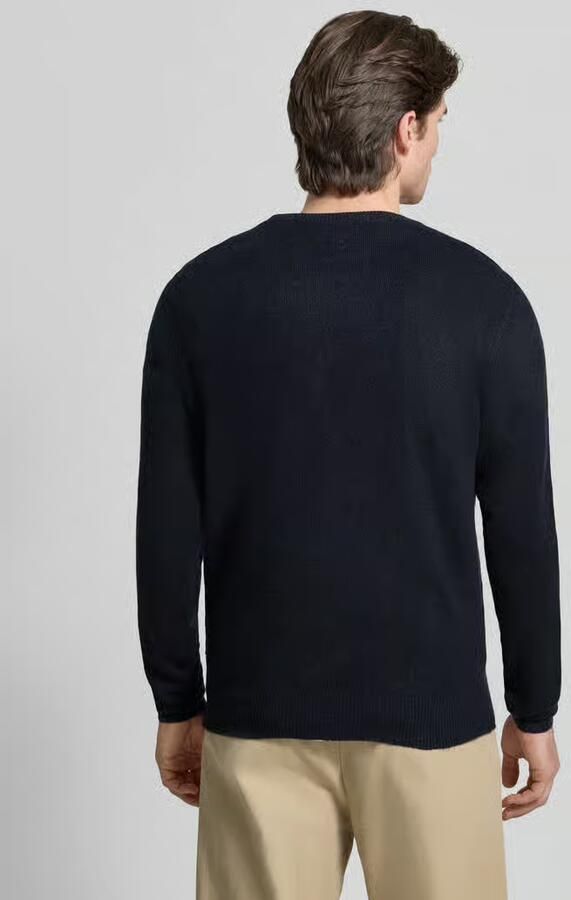 Casual friday Slim fit gebreid jack met V-hals model 'Heine' - Foto 5
