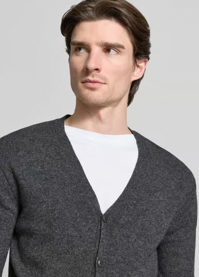 Casual friday Gebreid jack met knoopsluiting model 'KARL' - Foto 2