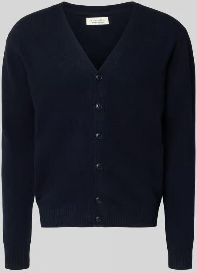Casual friday Gebreid jack met knoopsluiting model 'KARL' - Foto 2