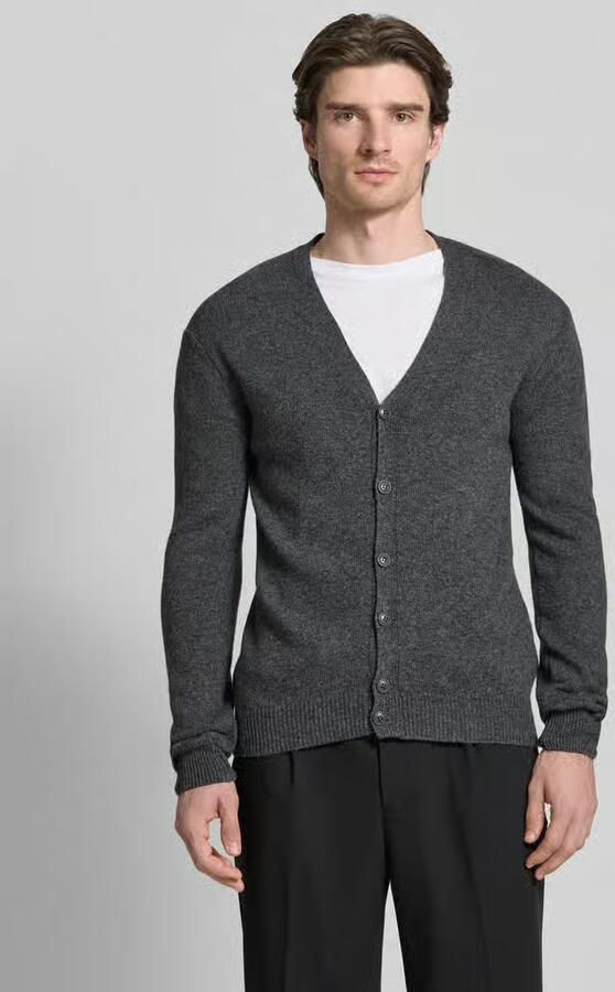 Casual friday Gebreid jack met knoopsluiting model 'KARL' - Foto 3