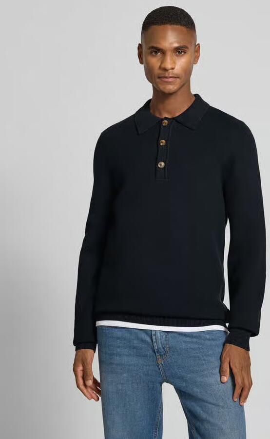 Casual friday Gebreide pullover met polokraag model 'ABEL' - Foto 2