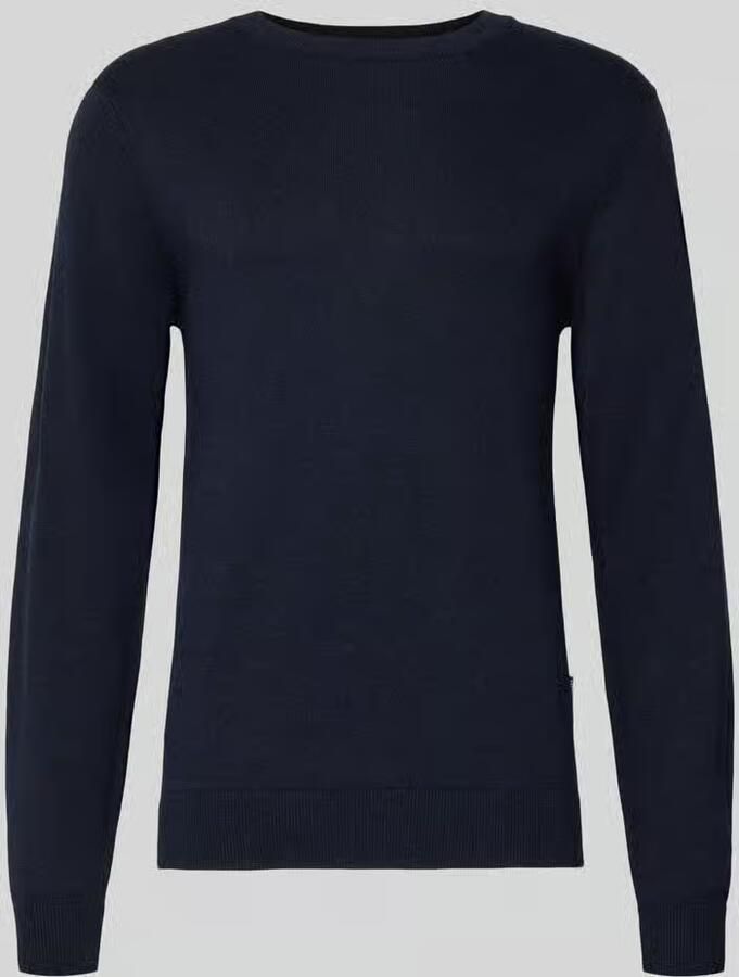 Casual friday Gebreide pullover met ribboorden model 'BELLS'