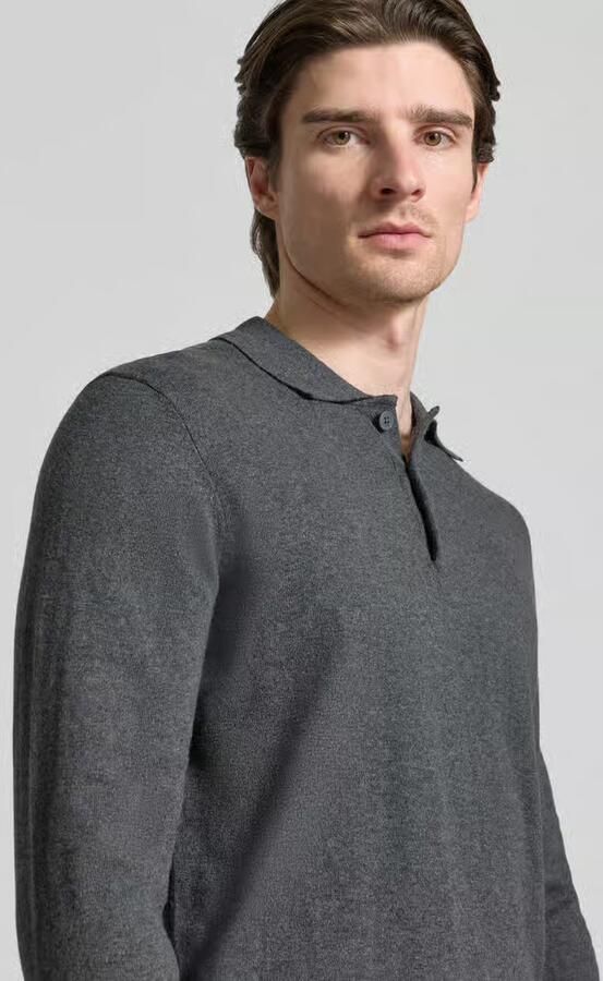 Casual friday Gebreide pullover van een mix van katoen en kasjmier model 'FRODE' - Foto 2