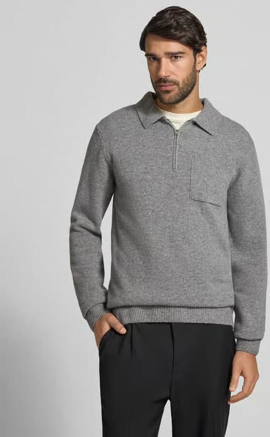 Casual friday Gebreide trui van wolmix met polokraag model 'FELIPO' - Foto 3