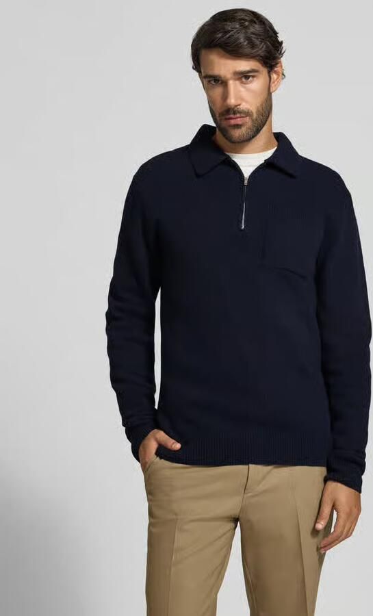 Casual friday Gebreide trui van wolmix met polokraag model 'FELIPO' - Foto 3