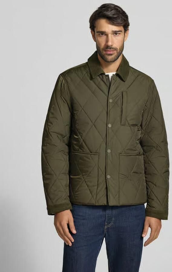 Casual friday Gewatteerd jack met omlegkraag van corduroy model 'BENJA' - Foto 3