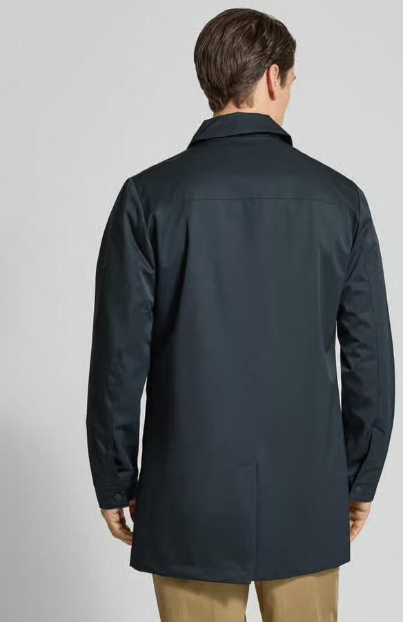 Casual friday Lange jas met platte kraag en Labeldetail Model 'EIDE' - Foto 3