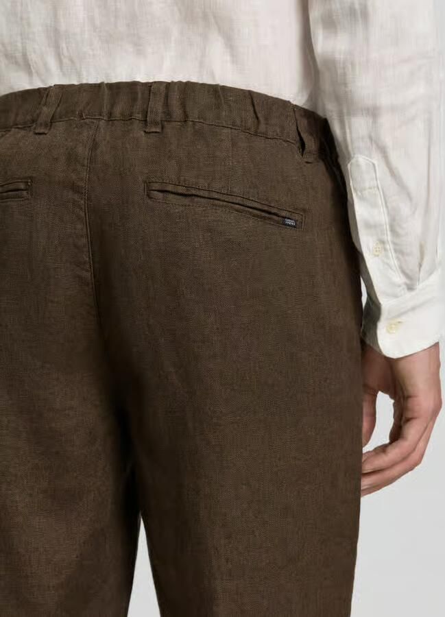 Casual friday Linnen broek met steekzakken model 'Pandrup'