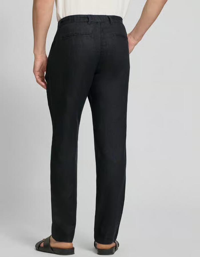 Casual friday Linnen broek met steekzakken model 'Pandrup' - Foto 2
