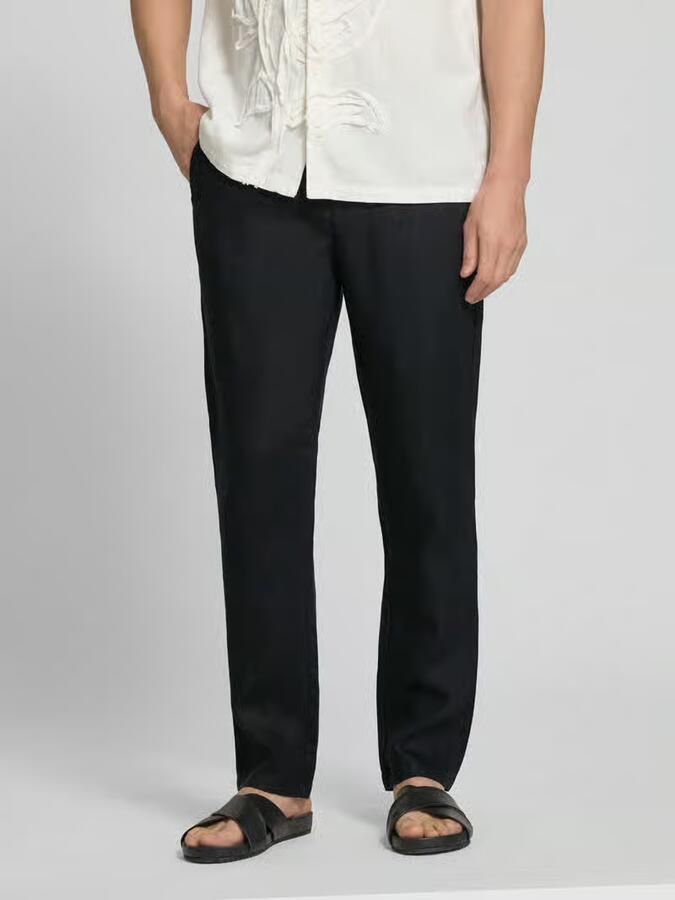 Casual friday Linnen broek met steekzakken model 'Pandrup' - Foto 3