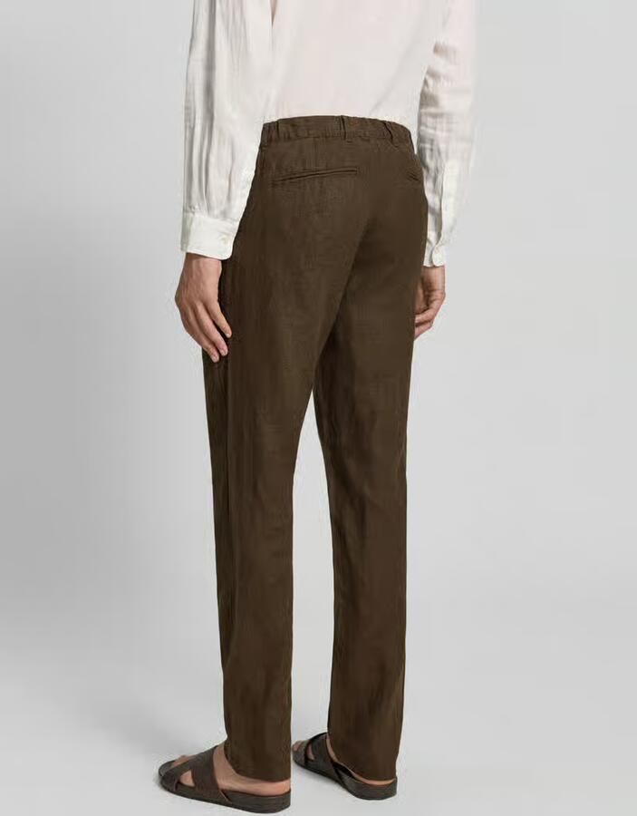 Casual friday Linnen broek met steekzakken model 'Pandrup' - Foto 2