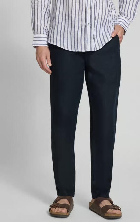 Casual friday Linnen broek met steekzakken model 'Pandrup' - Foto 3