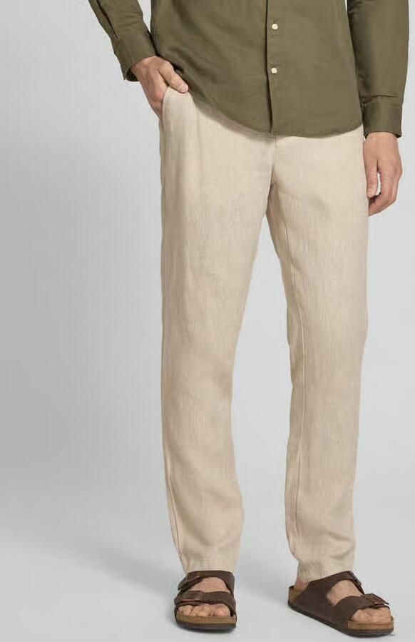 Casual friday Linnen broek met steekzakken model 'Pandrup' - Foto 2