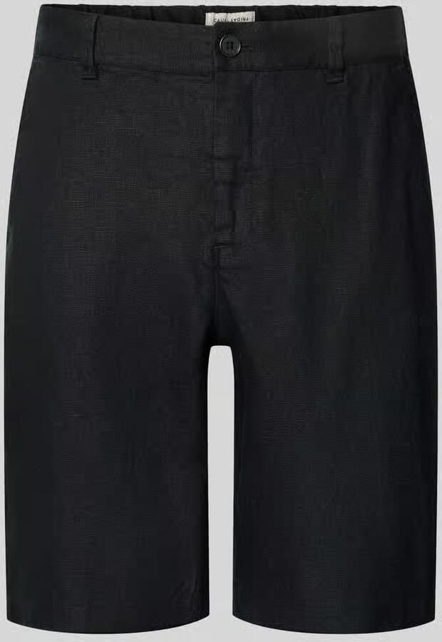 Casual friday Linnen short met steekzakken model 'PANDRUP' - Foto 2