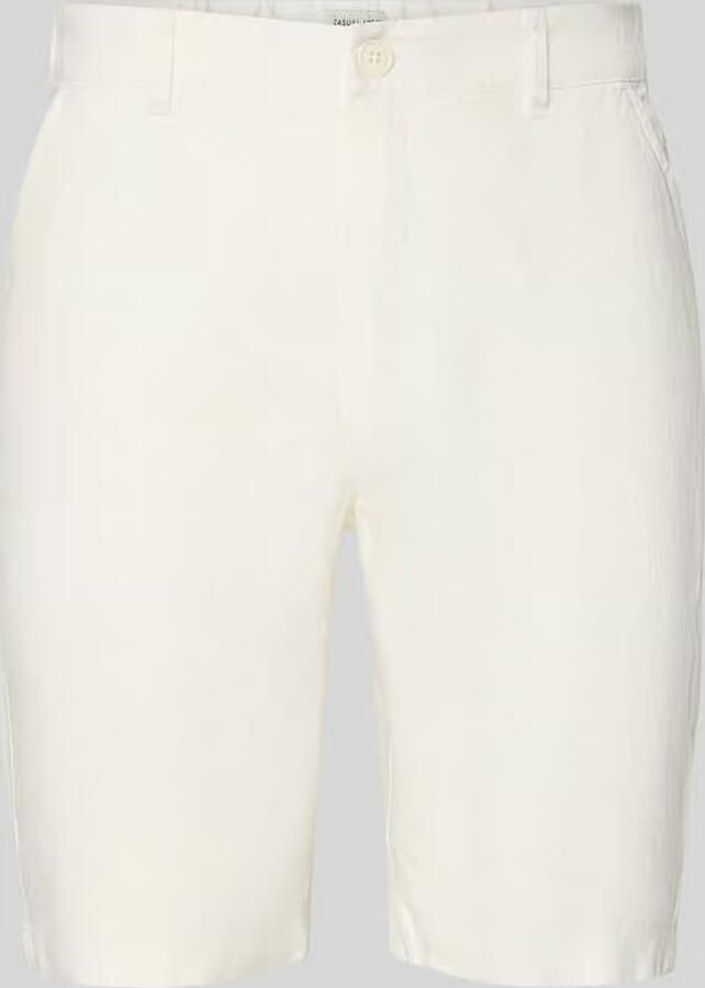 Casual friday Linnen short met steekzakken model 'PANDRUP' - Foto 2