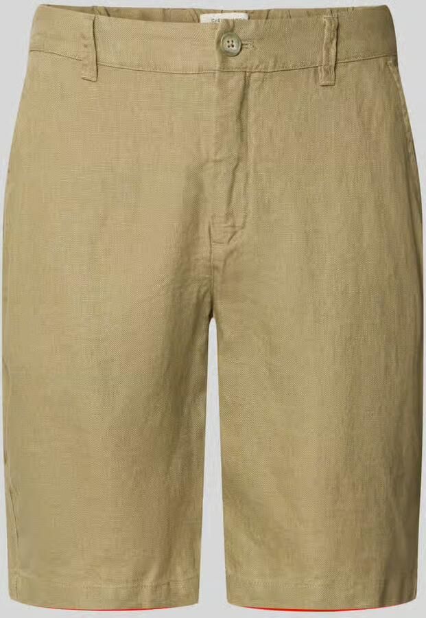Casual friday Linnen short met steekzakken model 'PANDRUP' - Foto 2
