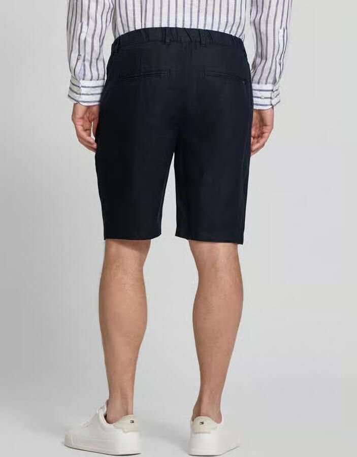 Casual friday Linnen short met steekzakken model 'PANDRUP' - Foto 2