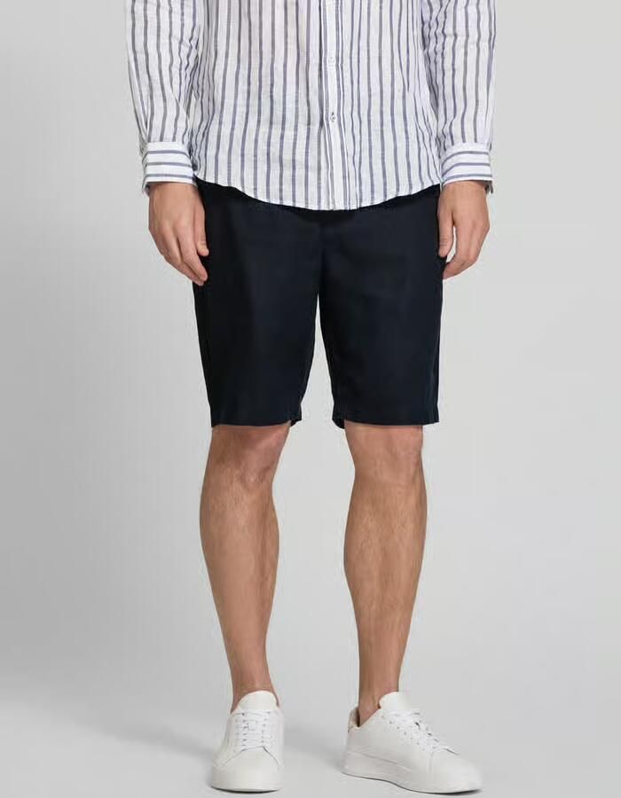 Casual friday Linnen short met steekzakken model 'PANDRUP' - Foto 3