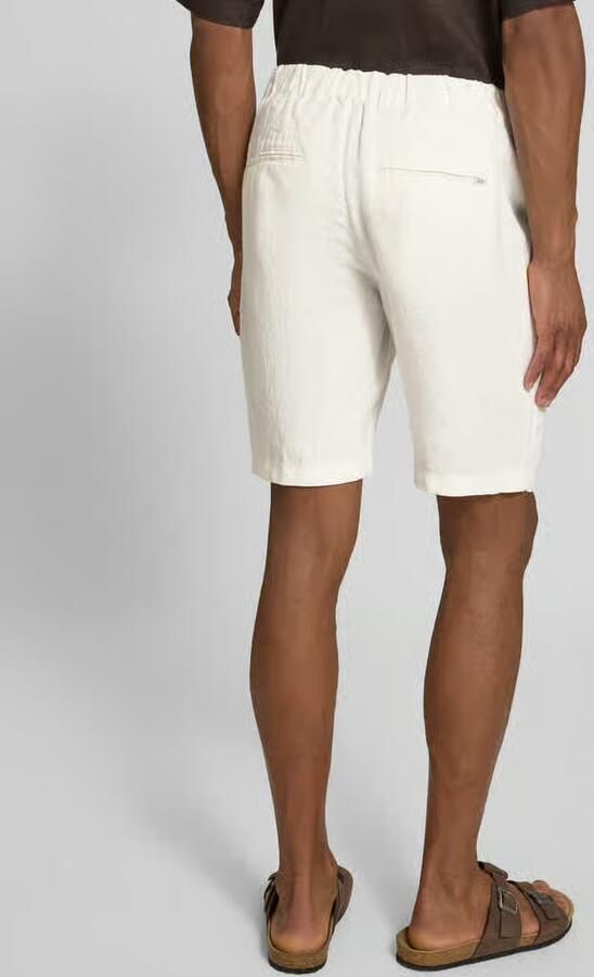 Casual friday Linnen short met steekzakken model 'PANDRUP' - Foto 2