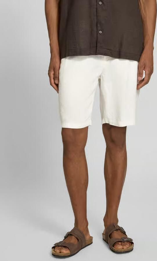 Casual friday Linnen short met steekzakken model 'PANDRUP' - Foto 3