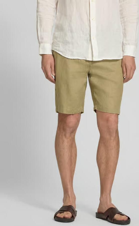 Casual friday Linnen short met steekzakken model 'PANDRUP' - Foto 4
